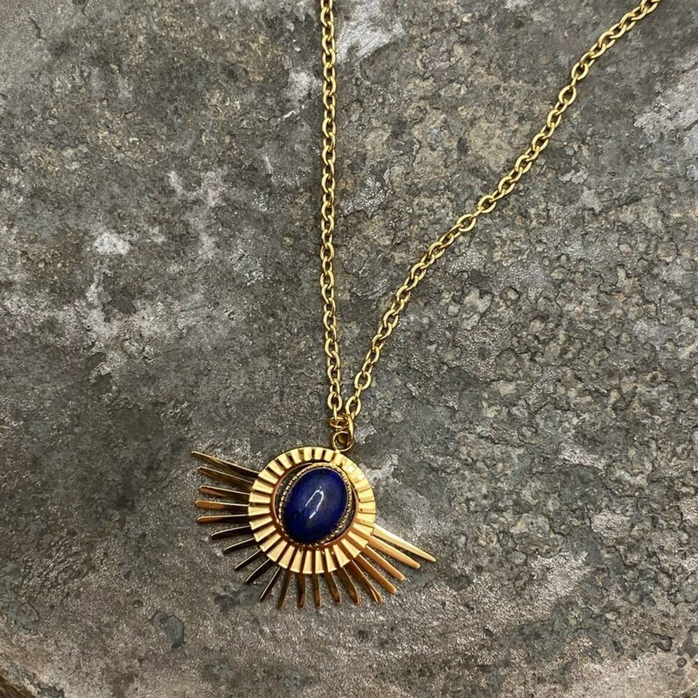 NEW Starry Blue Night Lapis Necklace - Picture 8 of 15